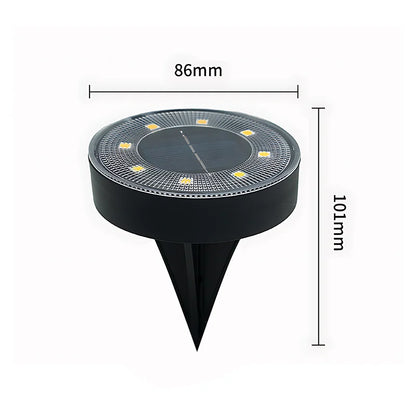 Iluminação Solar LED Caminho Externo Jardim IP68