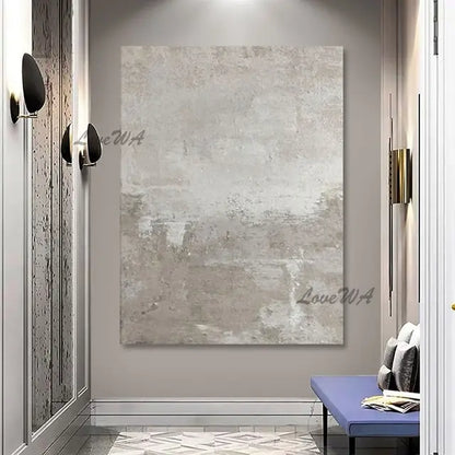 Impressão Decorativa Em Tela Horizontal Texturizada Para Sala