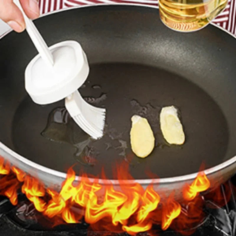 Escova Churrasco Dividida Premium Resistente a Calor Silicone