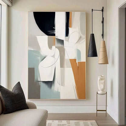 Quadro Parede Texturizada Contemporâneo Minimalista Decorativo Escandinavo