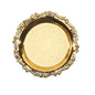 Bandeja Decorativa Multifuncional de Metal Dourado Prata Premium