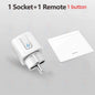 Tomada Inteligente Doméstica Com Controle Remoto RF 433MHz