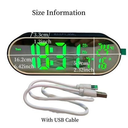 Despertador Digital Multifuncional Para Quarto Com Alarmes