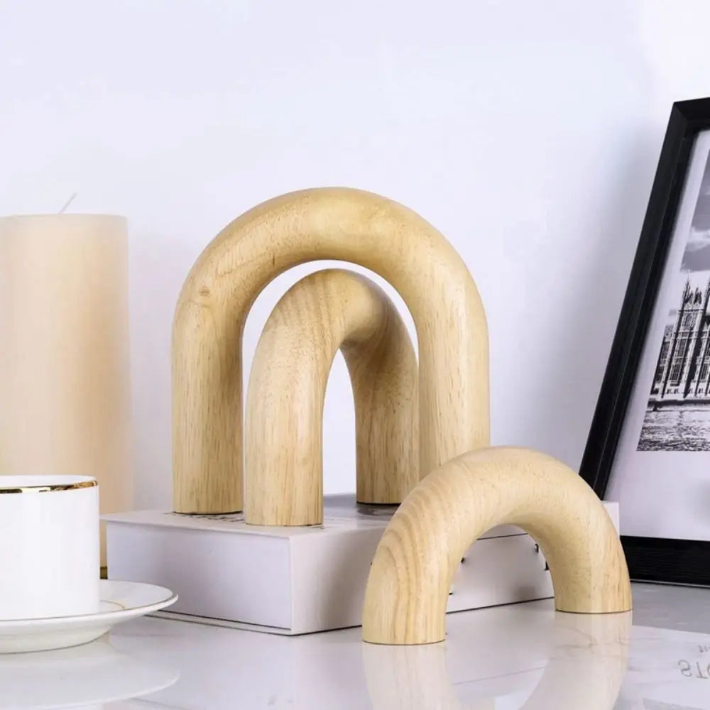 Arco Decorativo De Madeira Artesanal Para TV Boho