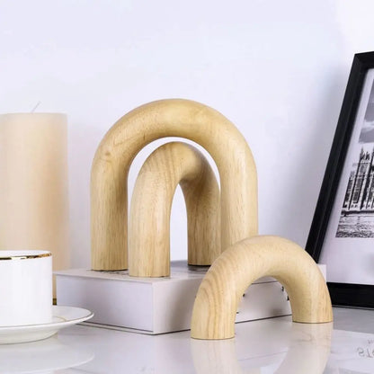 Arco Decorativo De Madeira Artesanal Para TV Boho