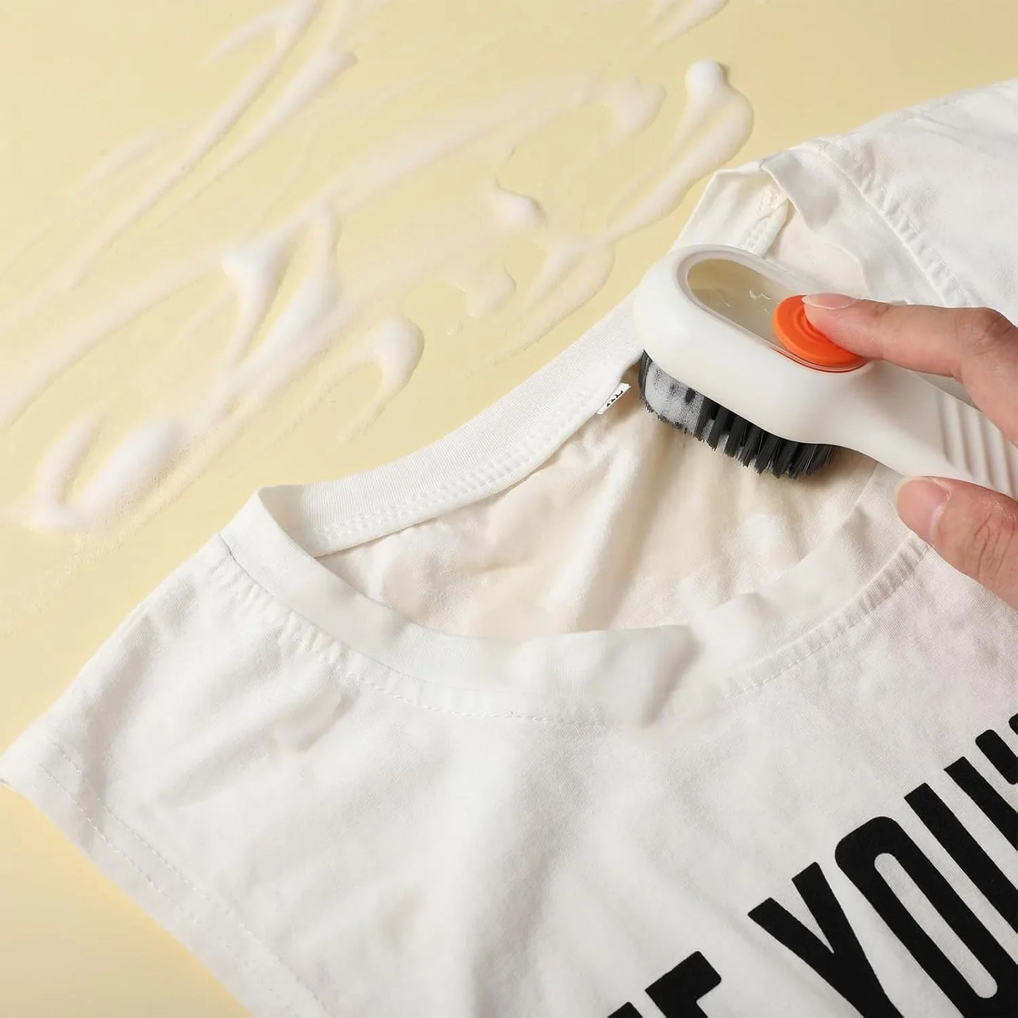 Escova Limpeza Multifuncional 2em1 Dispensador SaboneteLiquido Ergonômica Integrada