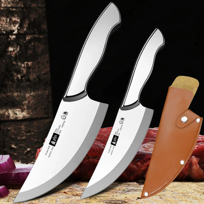 Faca de Desossa Profissional Curvada Afiada de Alta Dureza para Cozinha