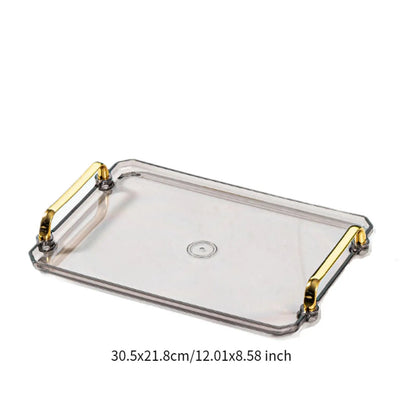 Bandeja De Serviço Retangular Para Maquiagem Com Alça