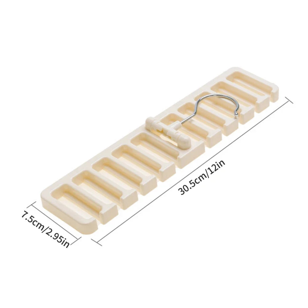 Organizador Multifuncional Para Cintos e Gravatas Com Cabide Incorporado para Guarda Roupa