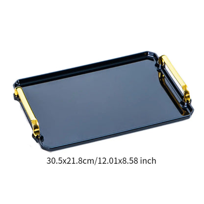 Bandeja De Serviço Retangular Para Maquiagem Com Alça