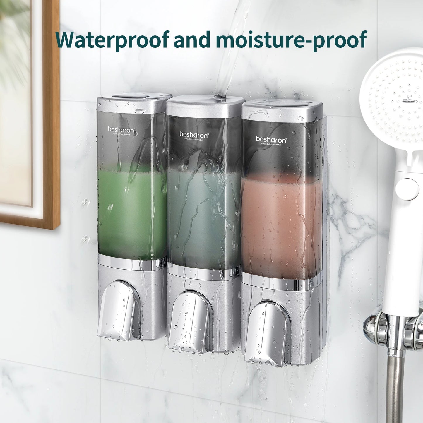 Dispensador Automático De Sabonete Líquido Para Banho 3x500ml