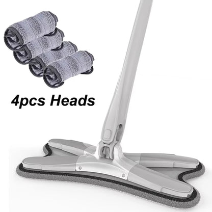 Esfregão Portátil Com Microfibra Giratória 360 Graus