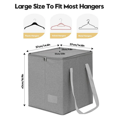 Organizador de Cabides à Prova de Poeira Resistente em Poliéster Moderno Inovacazza