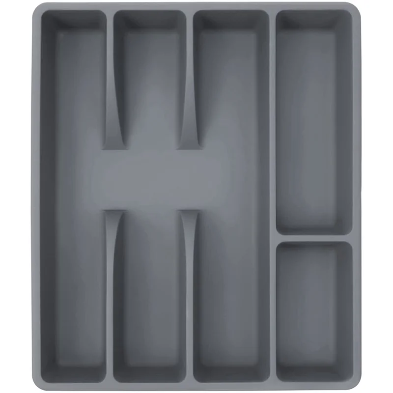 Organizador De Gaveta De Cozinha De Plástico Com Design Moderno E Alta Capacidade Para Talheres