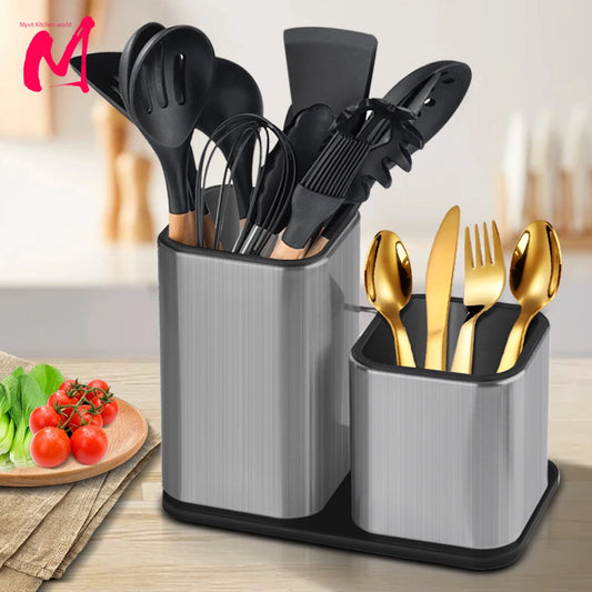 Suporte para Facas de Cozinha em Aço Inoxidável com Design Compacto e Organização Eficiente