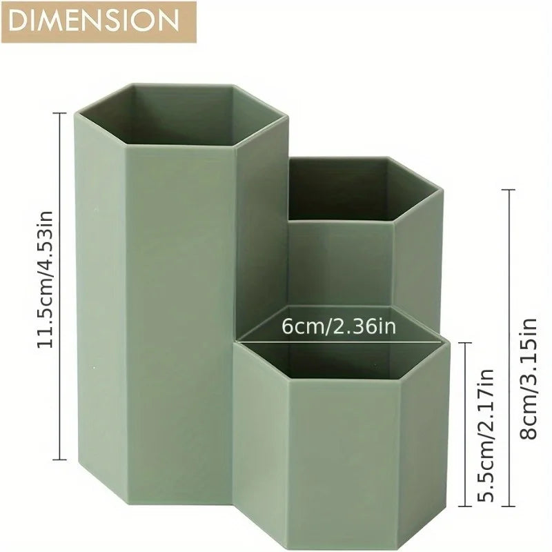 Organizador De Canetas Transparente 4 Compartimentos