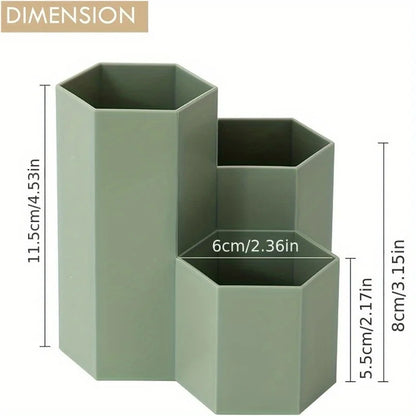 Organizador De Canetas Transparente 4 Compartimentos
