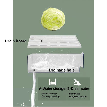 Organizador De Geladeira Empilhável Reutilizável PET