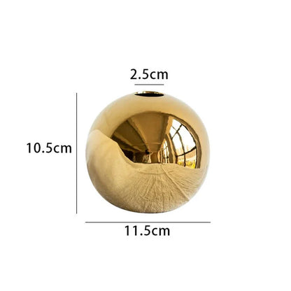 Vaso Oval de Cerâmica Decorativo Minimalista Sala Nórdica