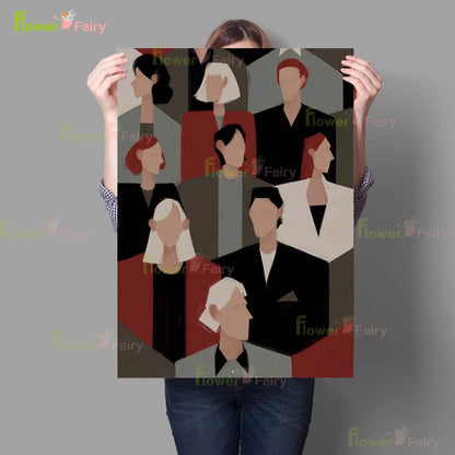 Pintura Abstrata Minimalista Para Sala Estar Nórdico Contemporâneo