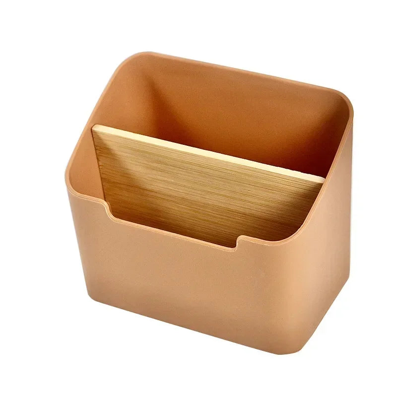 Organizador De Mesa Multifuncional Em Bambu Sustentavel Com Compartimentos Para Cosmeticos E Papelaria