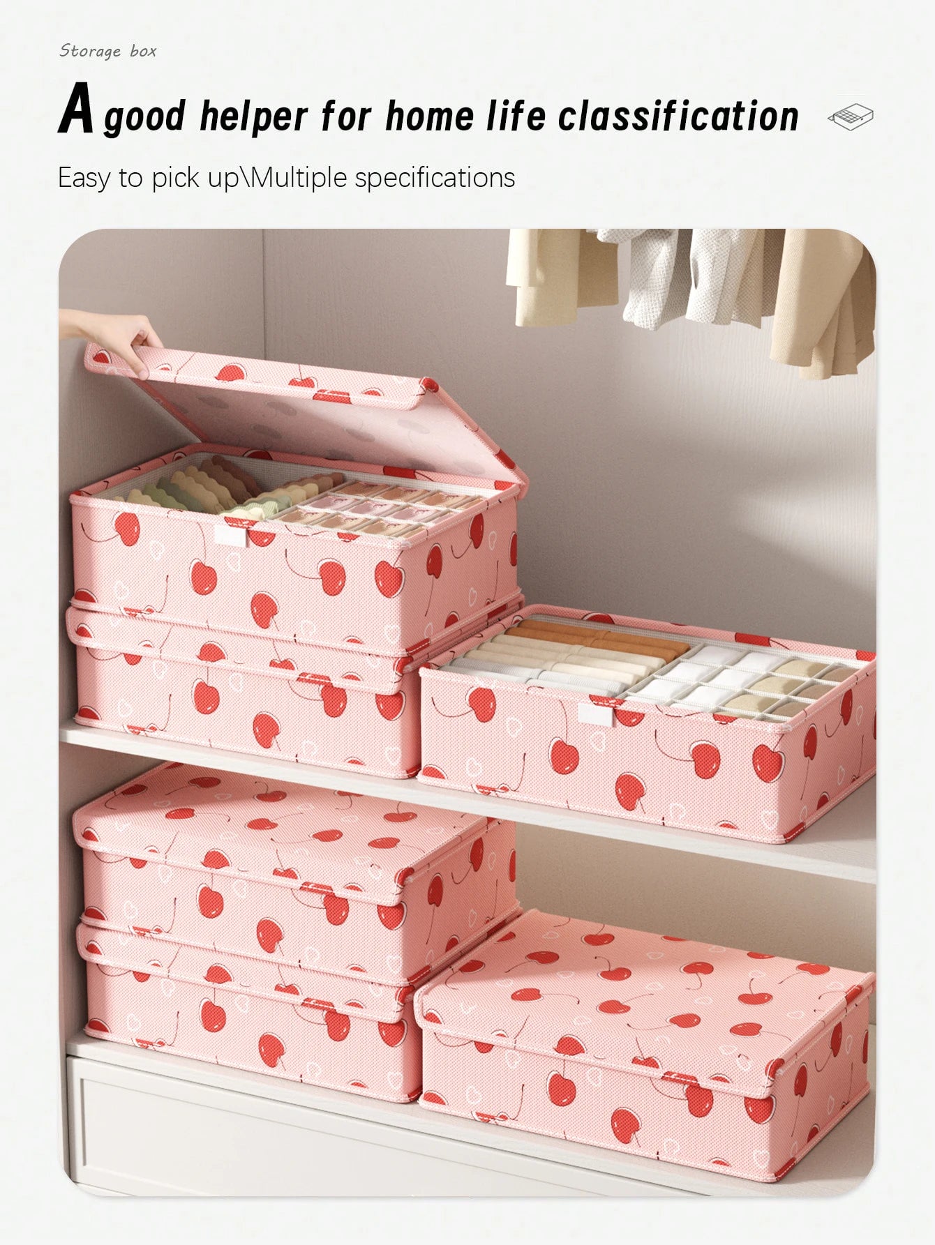 Organizador de Roupas Íntimas Dobrável com Design Moderno Praticidade Diaria