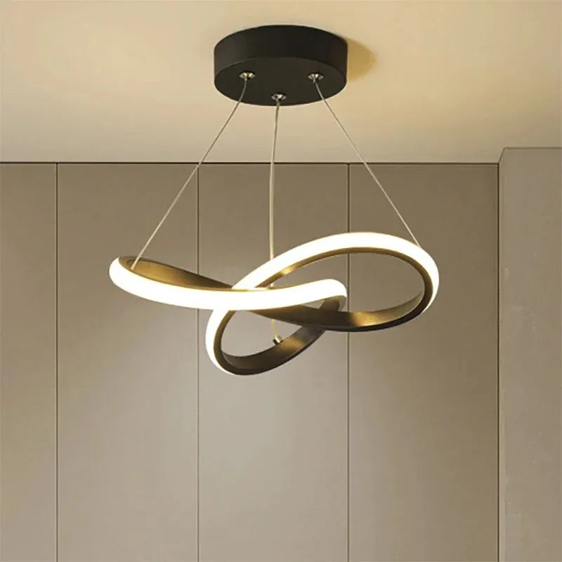 Luminária Pendente LED Para Quarto Com Design Irregular