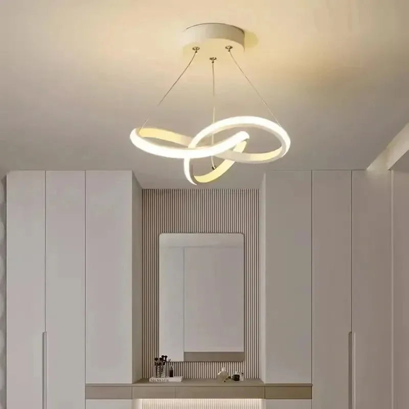 Luminária Pendente LED Para Quarto Com Design Irregular