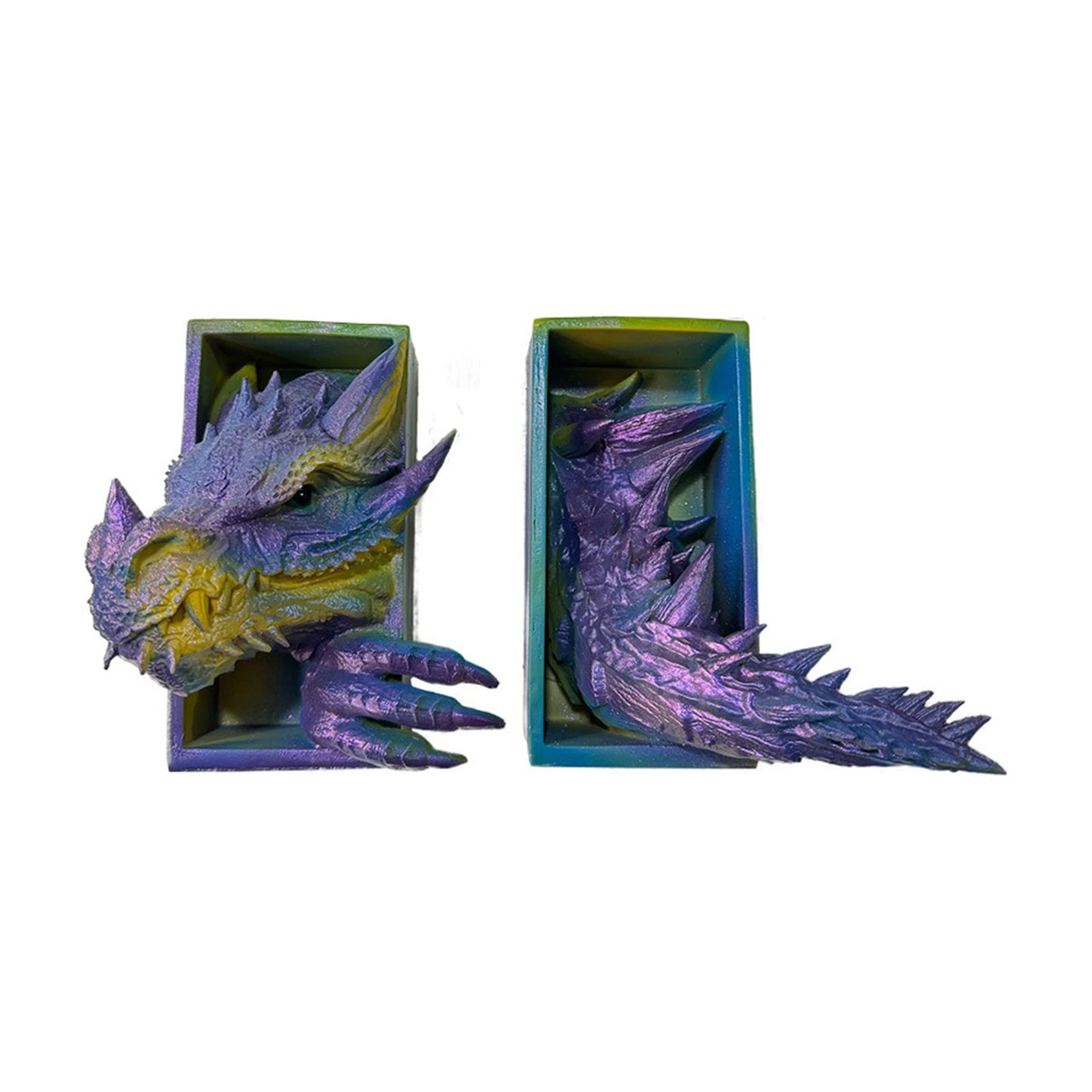 Suporte De Livro Dragão Em Resina Estante Decorativa