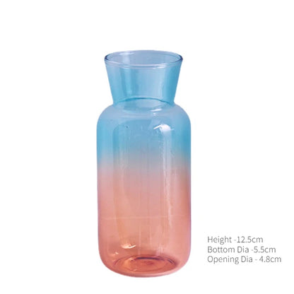 Vaso De Mesa Para Flores Vidro Colorido Artesanal