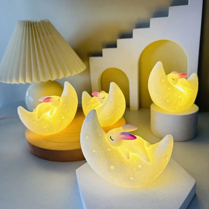 Luminária Noturna Decorativa Para Quarto Com Lua LED