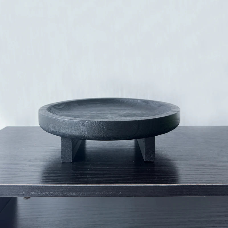 Bandeja De Jantar Em Madeira Artesanal Decorativa Medieval