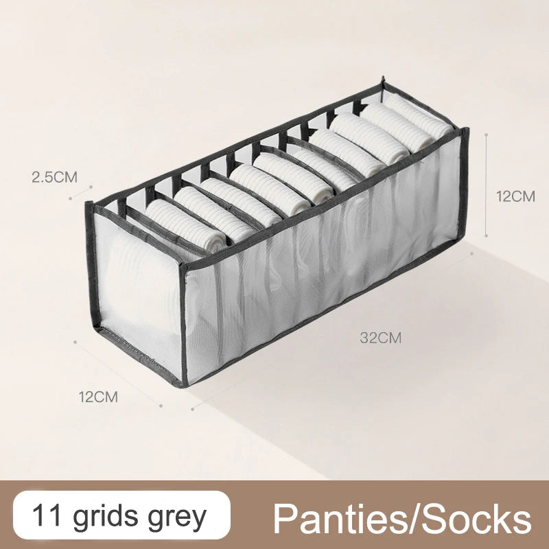 Organizador De Armário Para Meias E Roupas Íntimas Com 7 Compartimentos Dobrável Em Oxford