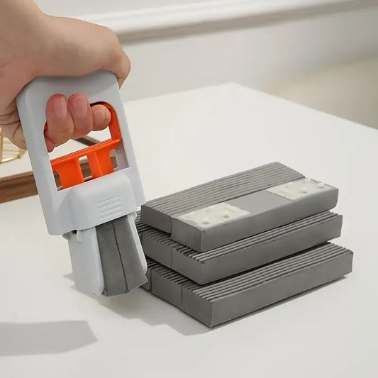 Esfregão Dobrável Multifuncional Com Cabeças Removíveis Para Cozinha