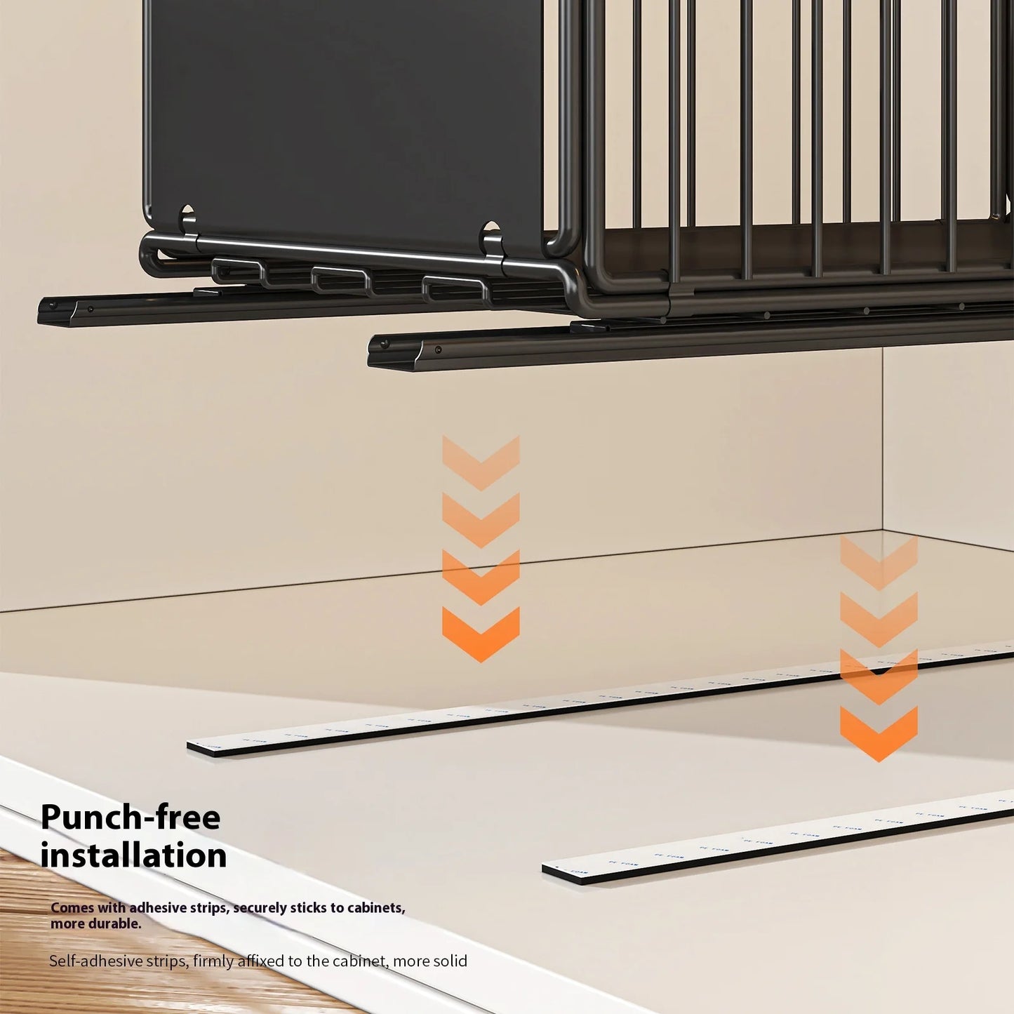 Organizador Removível De Armário Com Divisórias Ajustáveis Para Despensa e Banheiro