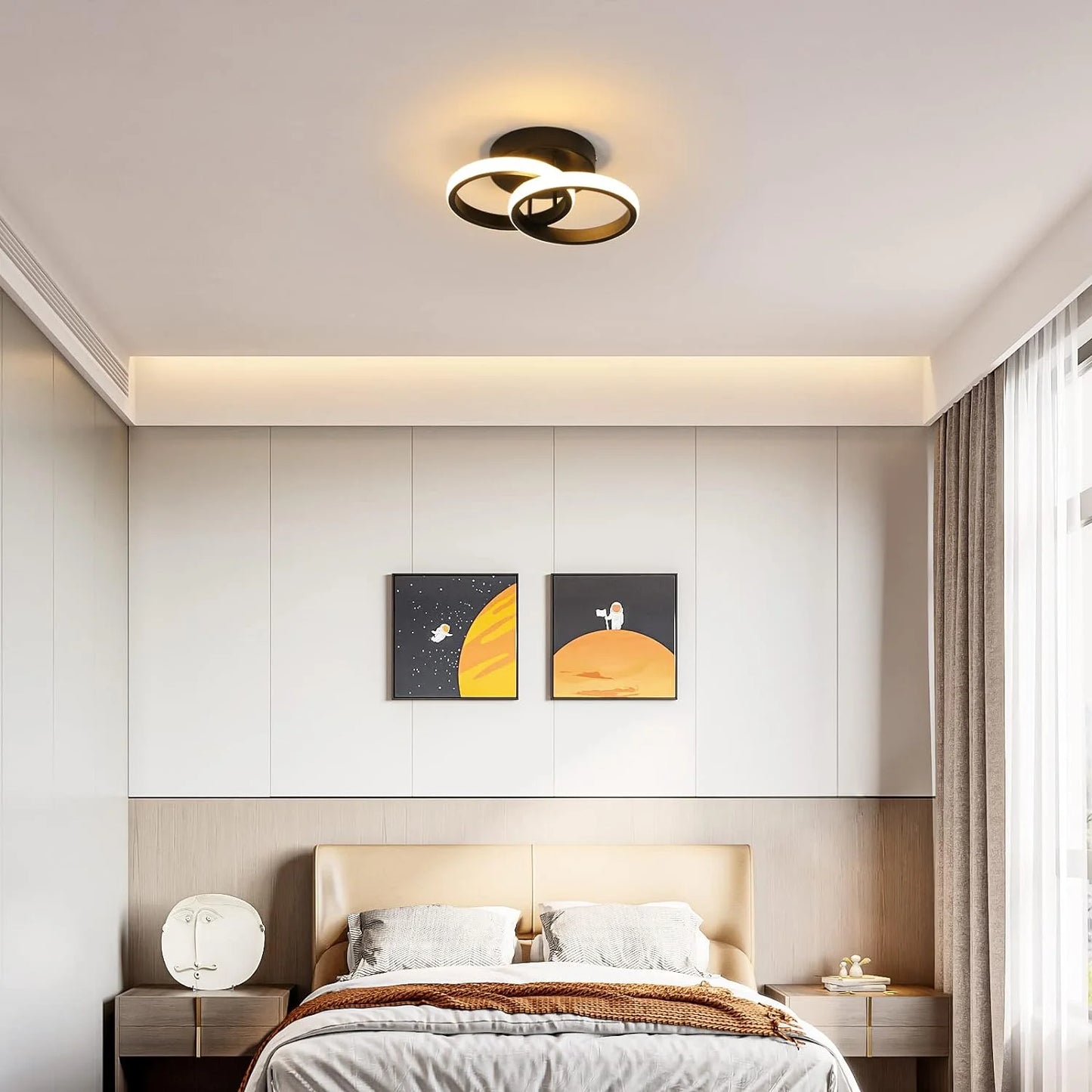 Iluminação De Teto LED Para Sala Estar Minimalista