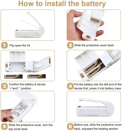 Selador De Saco Plástico Para Alimentos Compacto