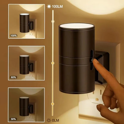 Luz Noturna LED Para Quarto Com Sensor Crepuscular