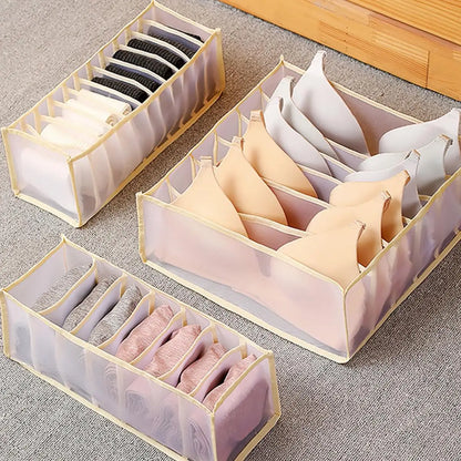 Organizador de Gaveta para Roupas Íntimas com Divisores, Design Moderno e Cores Variadas