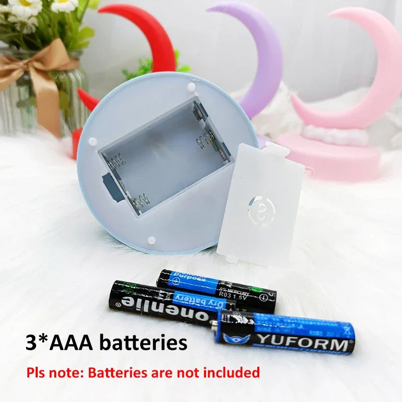 Luminária Noturna Lunar para Quarto Infantil LED Multimodo