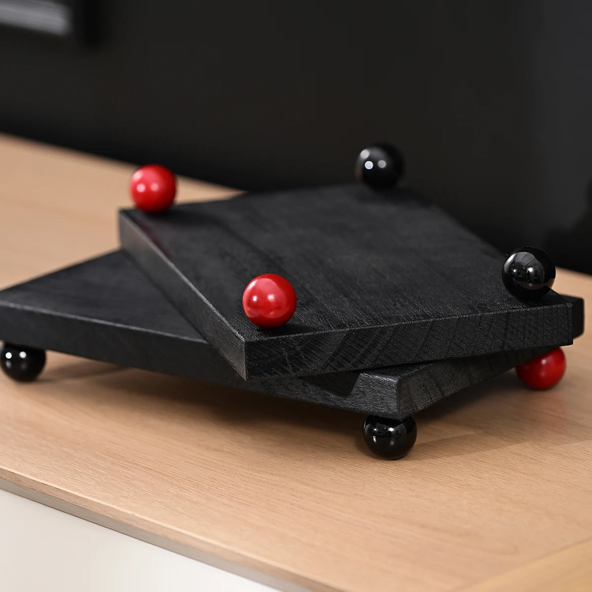 Bandeja Organizadora Multifuncional de Madeira Maciça para Joias