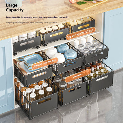 Organizador Removível De Armário Com Divisórias Ajustáveis Para Despensa e Banheiro