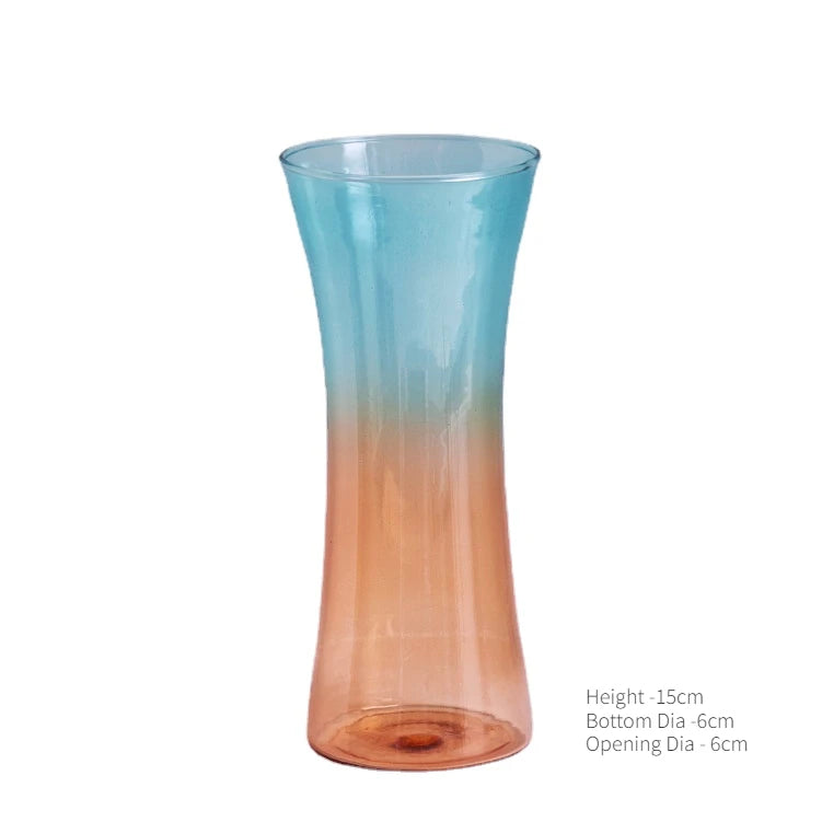 Vaso De Mesa Para Flores Vidro Colorido Artesanal