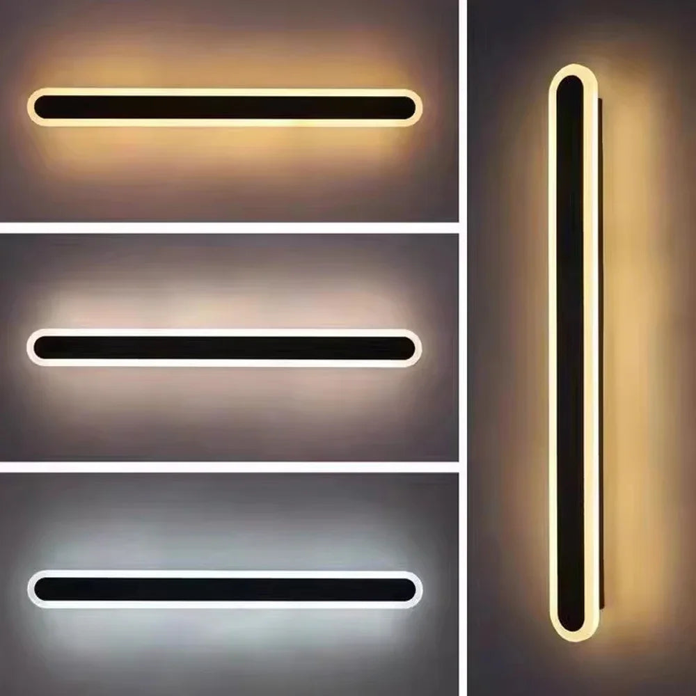 Arandela LED Moderna de Parede para Quarto e Sala, Ideal para Decoração Interior