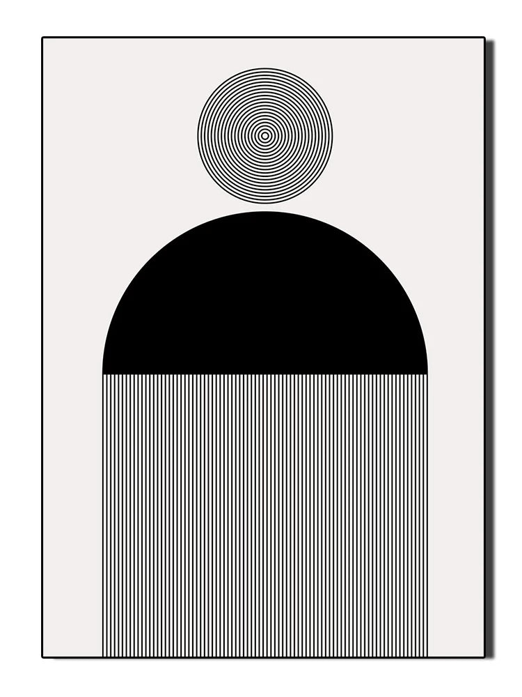 Quadro Abstrato para Sala em Tela Geométrica