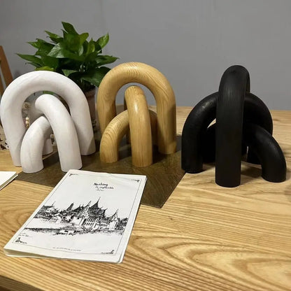 Arco Decorativo De Madeira Artesanal Para TV Boho