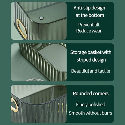 Organizador Acrílico Para Maquiagem E Cosméticos De Banheiro Com Design Moderno E Uso Versátil