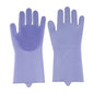 Luvas de Silicone Resistentes para Lavagem de Louça, Cozinha e Uso Multiuso, Cores Vivas
