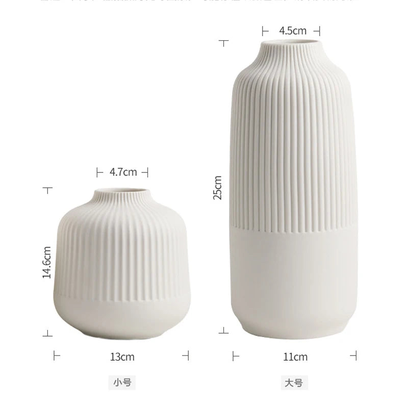 Vaso Cerâmico De Mesa Moderno Para Sala LED