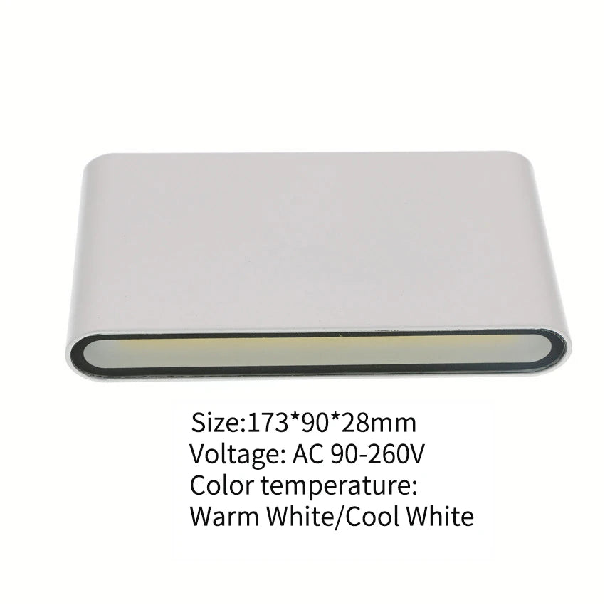 Iluminação De Parede Jardim LED 12W Alumínio IP65